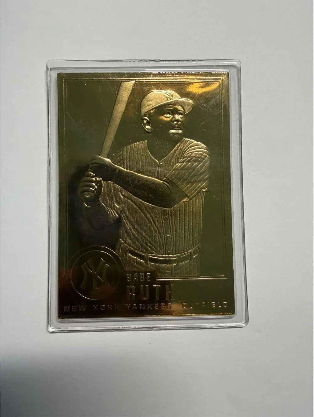1996 Babe Ruth New York Yankees 22k Gold Foil Baseball Card by CMG Worldwide #30